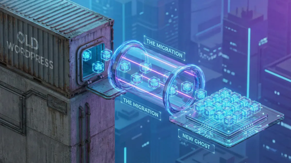 Hướng dẫn "Chuyển nhà" an toàn: Migrate từ WordPress sang Ghost không mất Traffic Feature Image