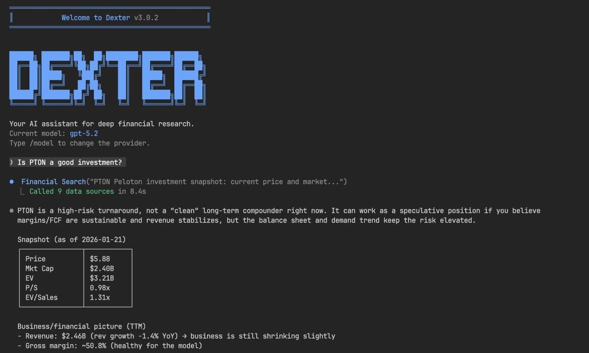 Dexter: AI Agent tự hành giúp phân tích tài chính chuyên sâu Feature Image
