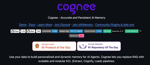 Cognee - Bộ Nhớ Thông Minh Cho AI Agents Chỉ Với 6 Dòng Code Feature Image