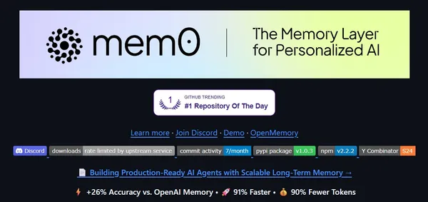 Mem0: Hệ thống bộ nhớ thông minh cho AI Agent thế hệ mới Feature Image